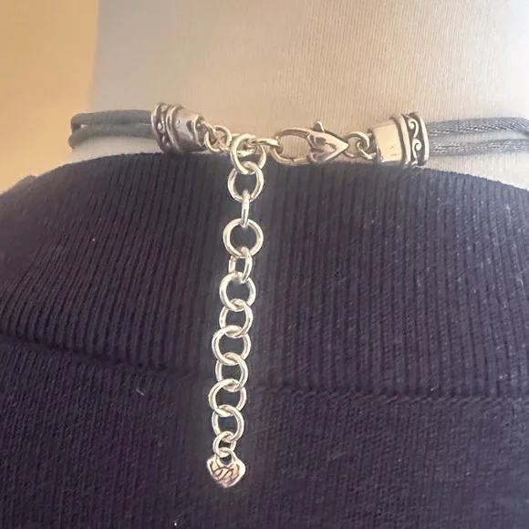 Brighton Black and Silver Necklace Set
